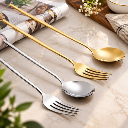 Ménagère inox dorée ou argentée