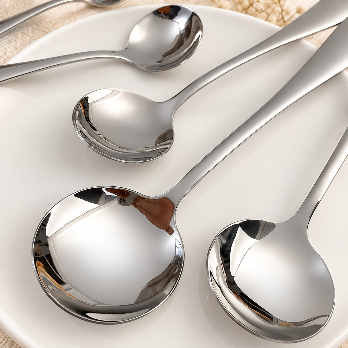 Cuillères inox poli miroir – vue 9