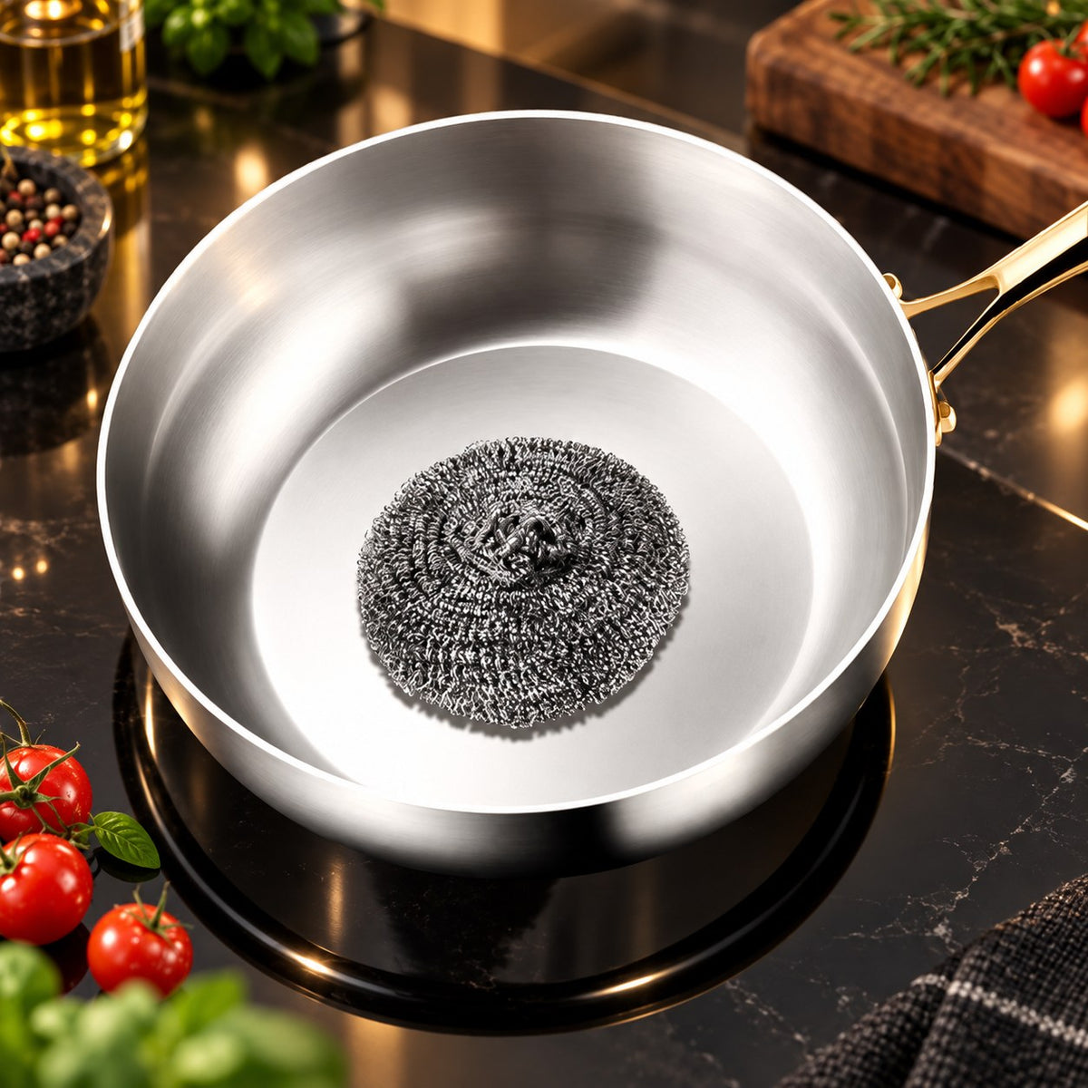 Poêle wok inox 316 profonde – vue 3