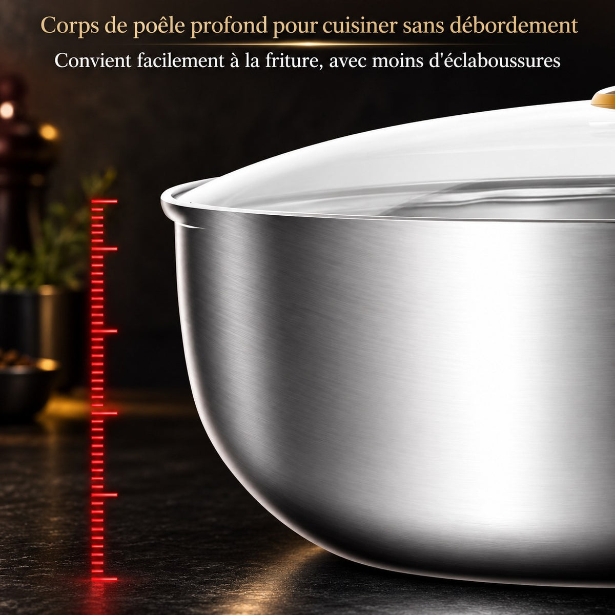 Poêle wok inox 316 profonde – vue 6