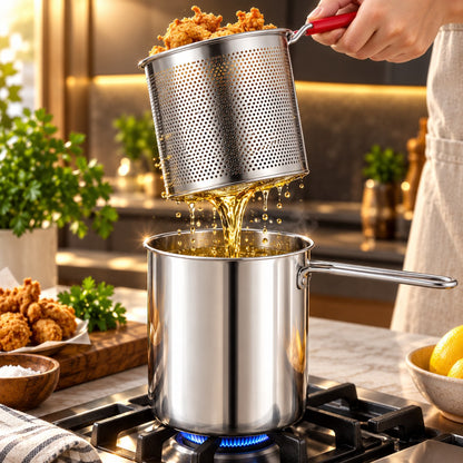 Friteuse inox avec panier – vue 5