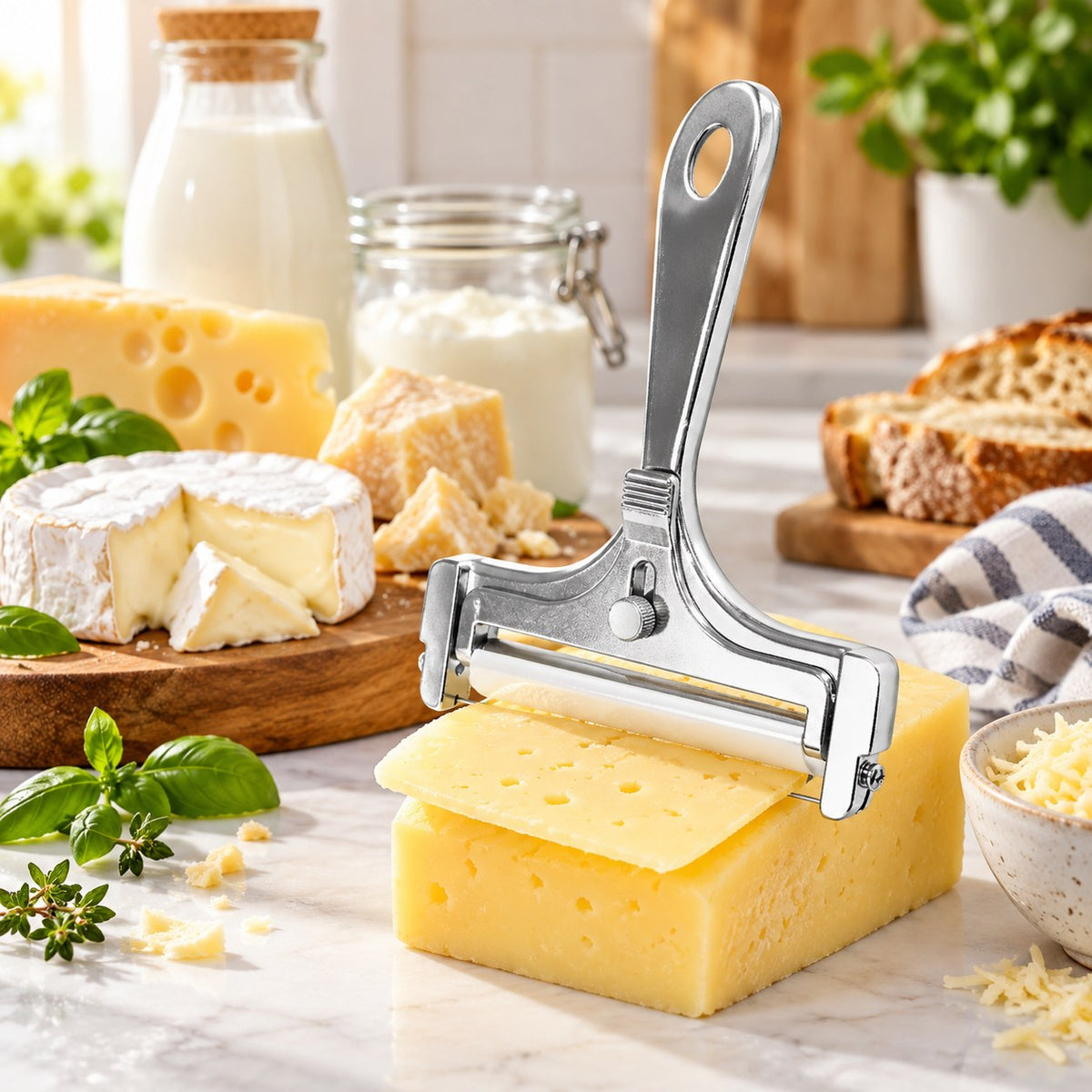 Coupe-fromage inox à épaisseur réglable – vue 2