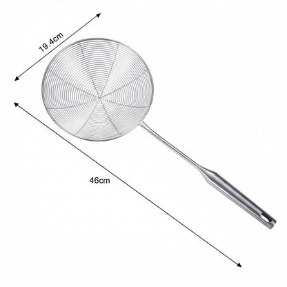 Écumoire araignée inox 304 à maille spirale – 19 cm