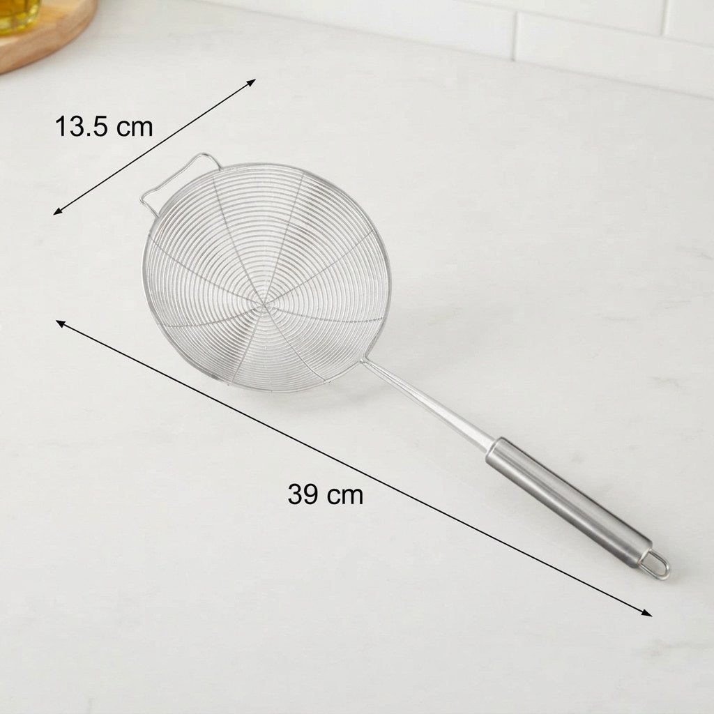 Écumoire araignée inox 304 à maille spirale – vue 11
