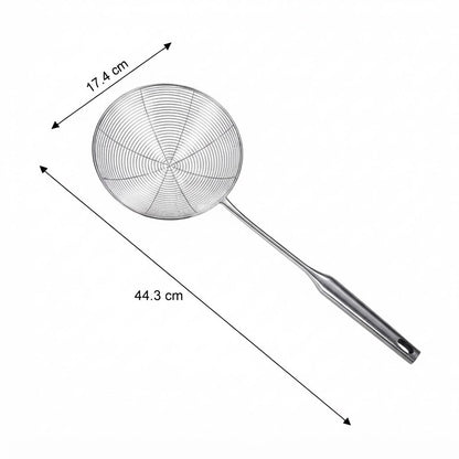Écumoire araignée inox 304 à maille spirale – 17 cm