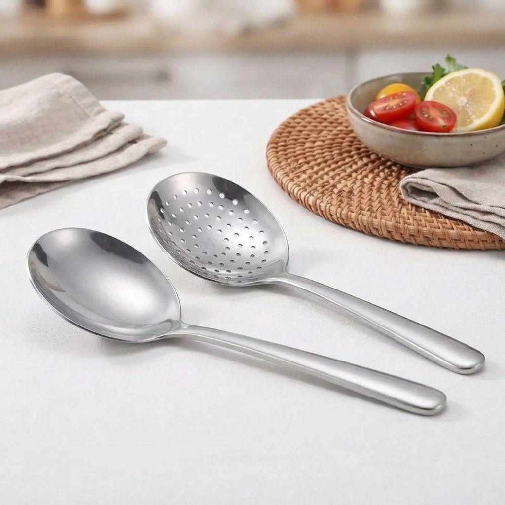 Cuillère de service inox épaisse – vue 2