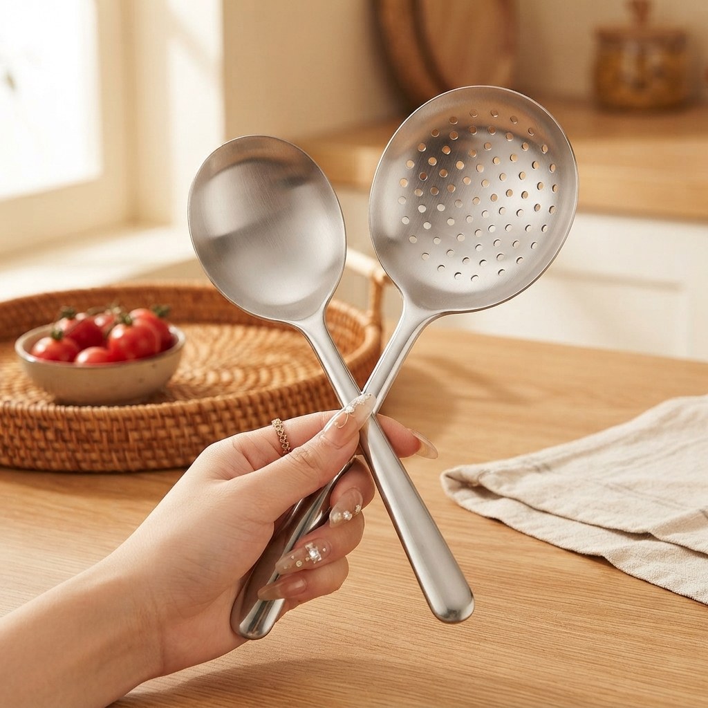 Cuillère de service inox épaisse – vue 3