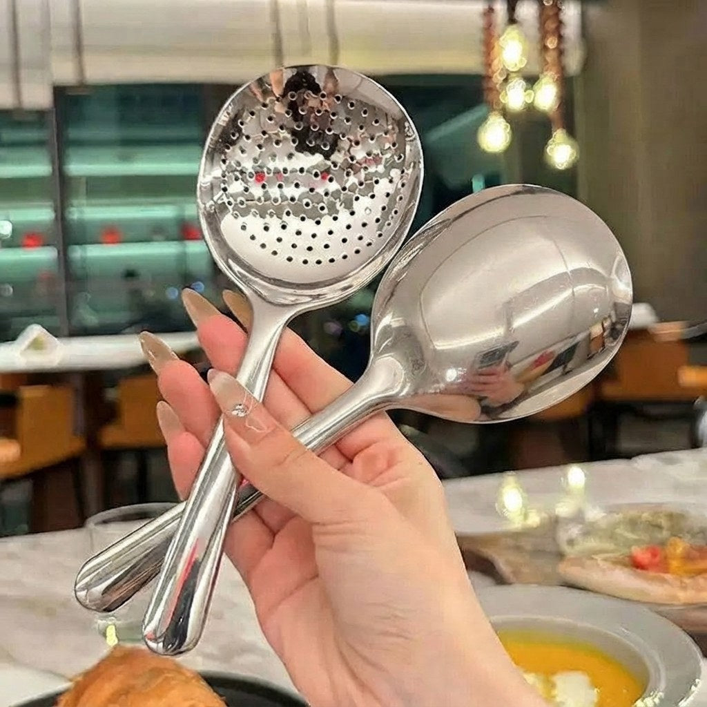 Cuillère de service inox épaisse – vue 4