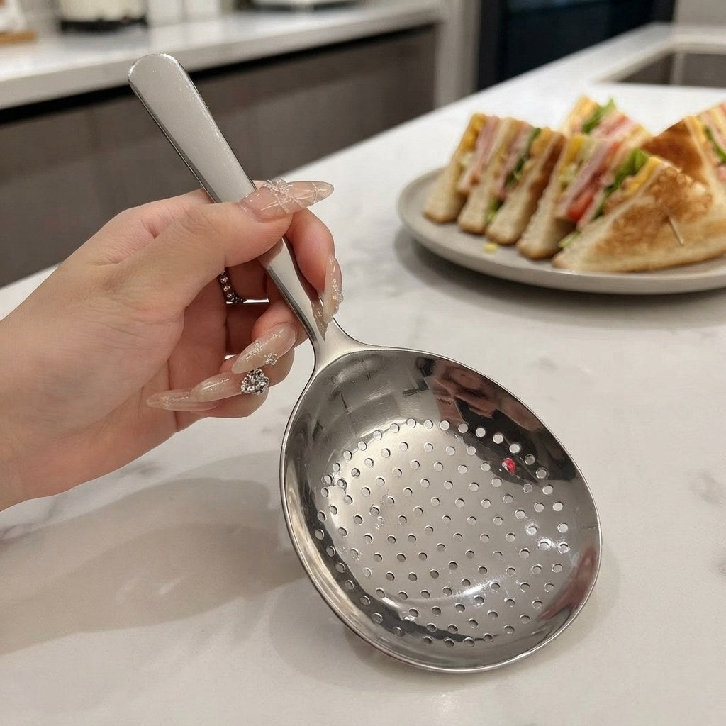 Cuillère de service inox épaisse – vue 5
