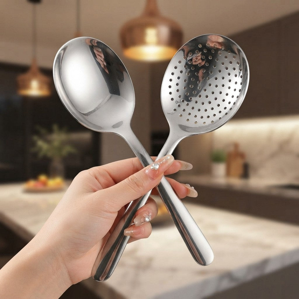 Cuillère de service inox épaisse – vue 6