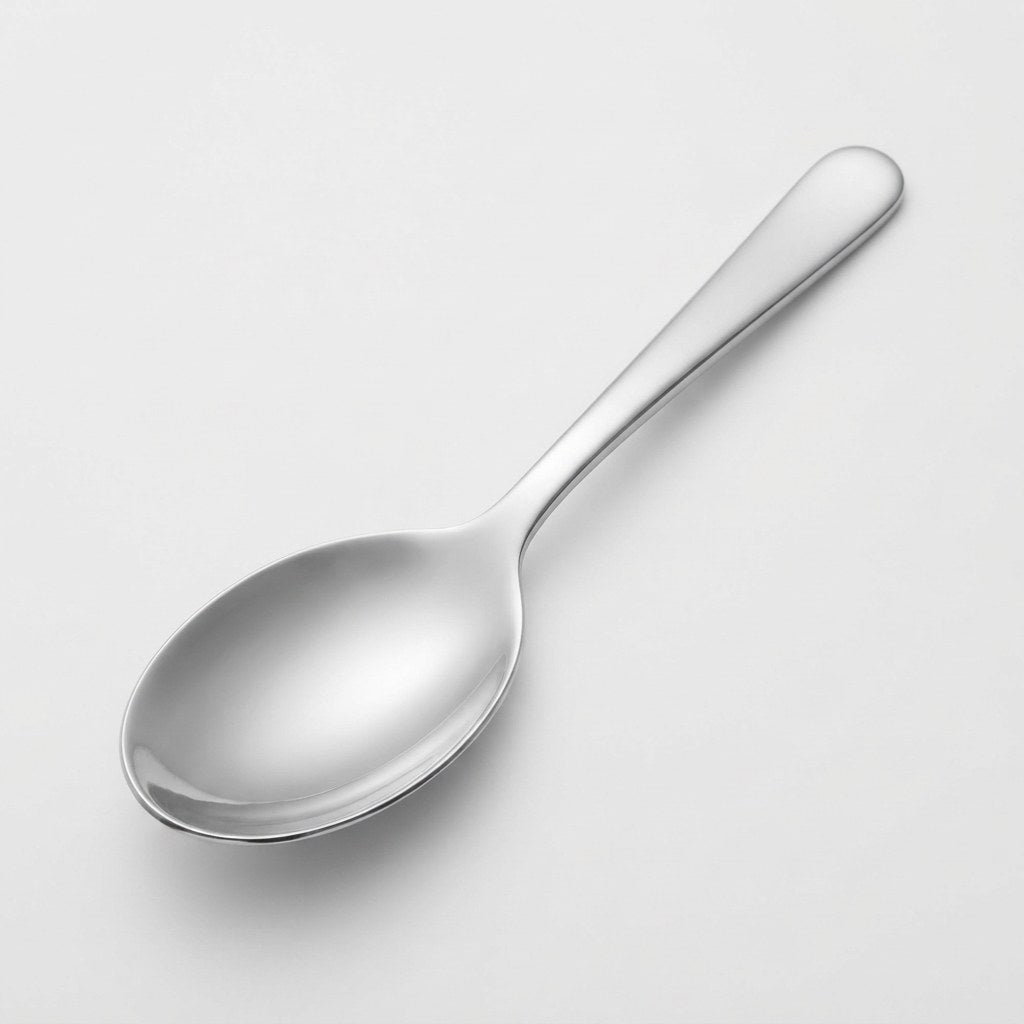 Cuillère de service inox épaisse – cuillère pleine