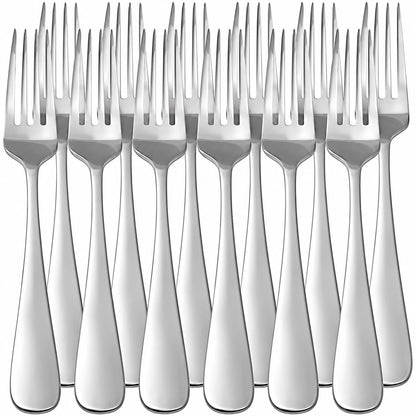 Lot de 12 fourchettes de table inox – lot de 12
