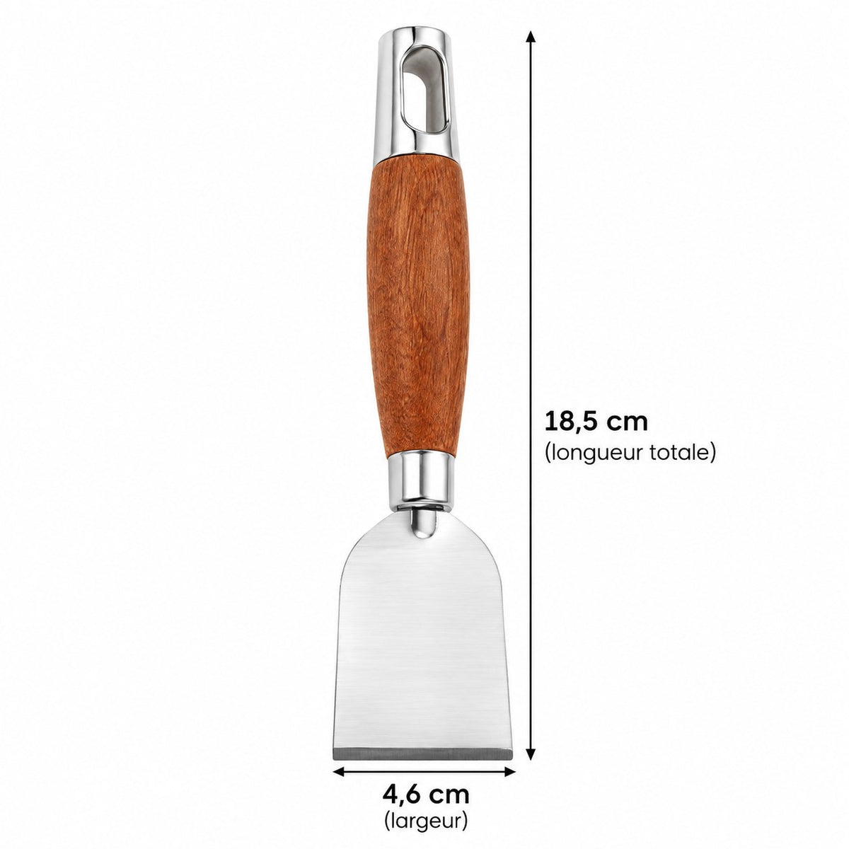 Spatule plancha inox manche bois – vue 8