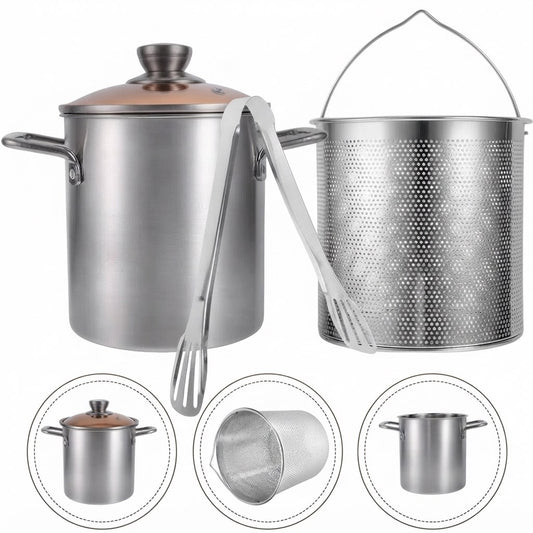 Friteuse inox 3 L avec panier