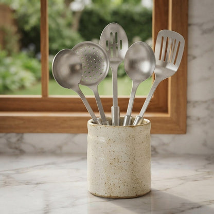 Set de 5 ustensiles de cuisine inox – vue 3