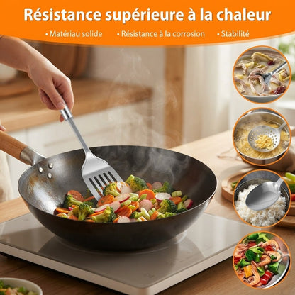 Set de 5 ustensiles de cuisine inox – vue 5